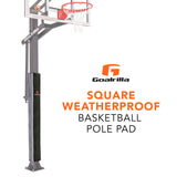 Goalrilla Square Pole Pad - Square Weatherproof Square Basketball Pole Pad
