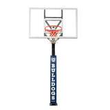 Goalsetter Collegiate Basketball Pole Pad - Butler Bulldogs (Blue) - On Basketball Goal