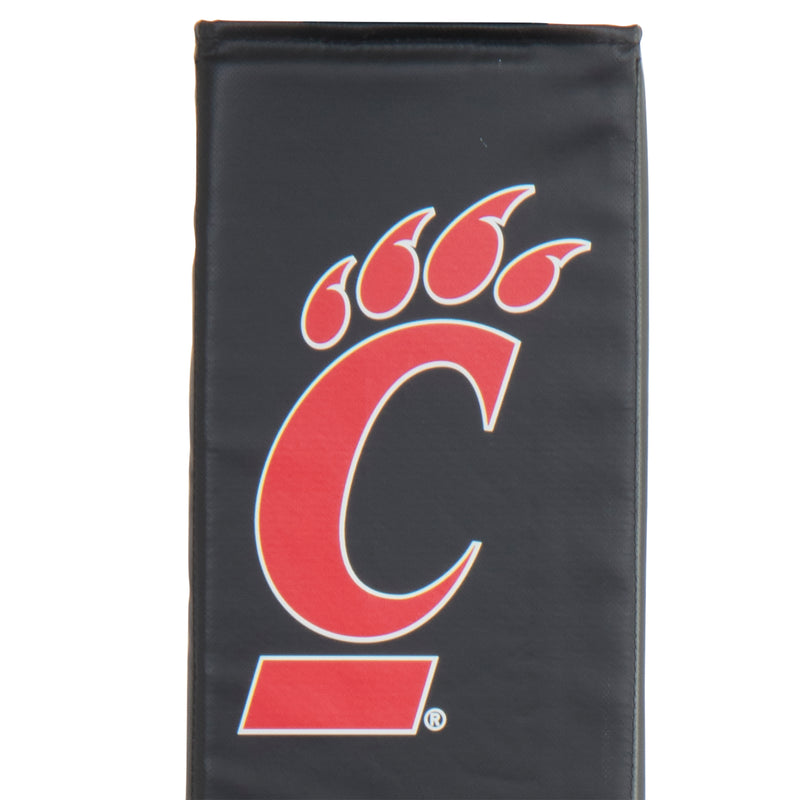 Goalsetter Collegiate Basketball Pole Pad - Cincinnati Basketball Bearcats (Black) - Top View