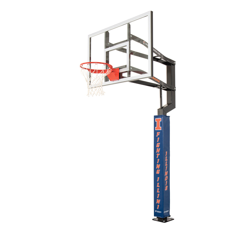 Goalsetter Collegiate Basketball Pole Pad - Illinois Illini (Blue)