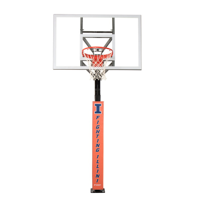 Goalsetter Collegiate Basketball Pole Pad - Illinois Illini (Orange)