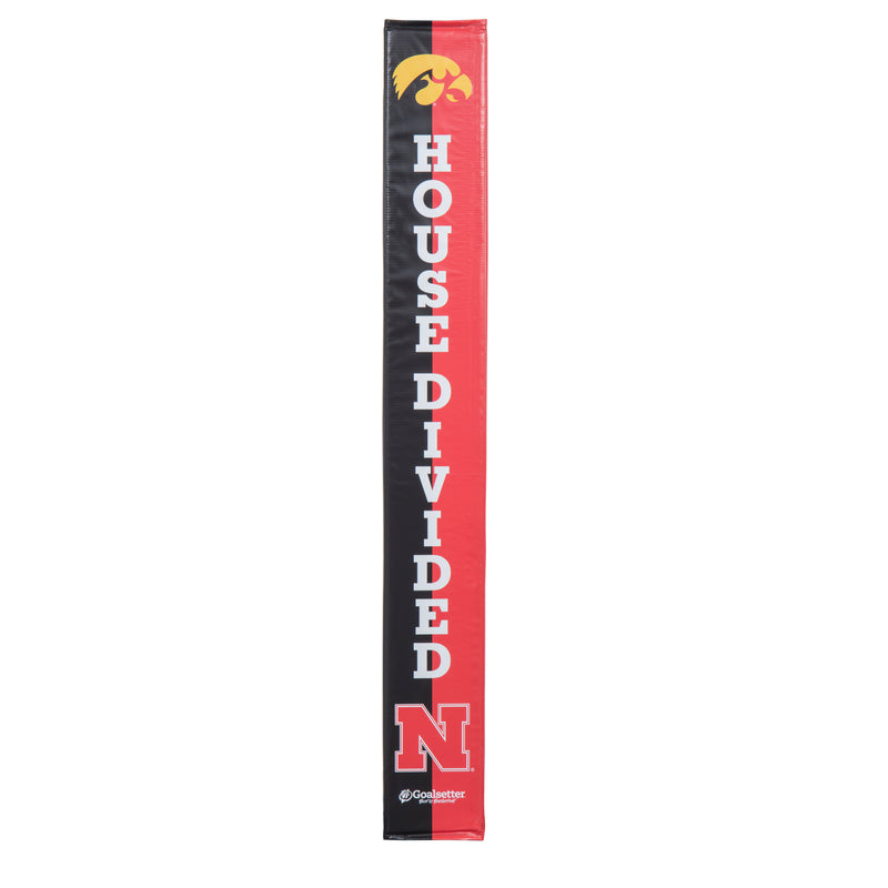 Goalsetter Collegiate Basketball Pole Pad- Iowa/Nebraska (Black/Red)_2