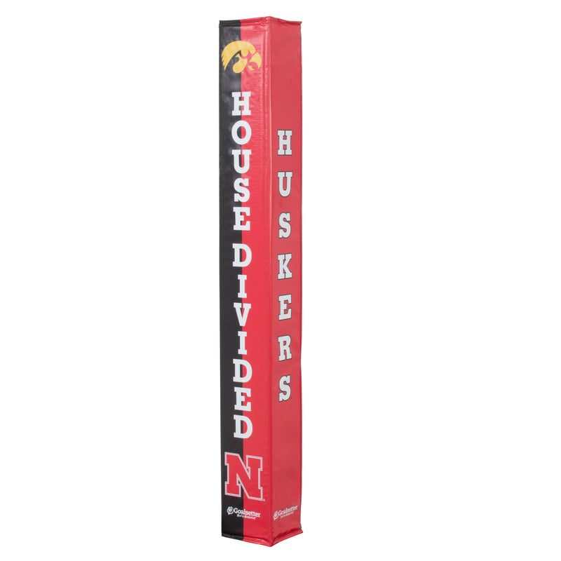 Goalsetter Collegiate Basketball Pole Pad - Iowa/Nebraska (Black/Red)_3
