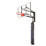 Goalsetter Collegiate Basketball Pole Pad - Kentucky Wildcats (Black) - Right Side Angled View on Basketball Goal