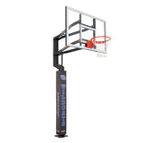 Goalsetter Collegiate Basketball Pole Pad - Kentucky Wildcats (Black) - Left Side Angled View on Basketball Goal