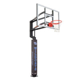 Goalsetter Collegiate Basketball Pole Pad - Kentucky Wildcats (Black) - Left Side Angled View on Basketball Goal