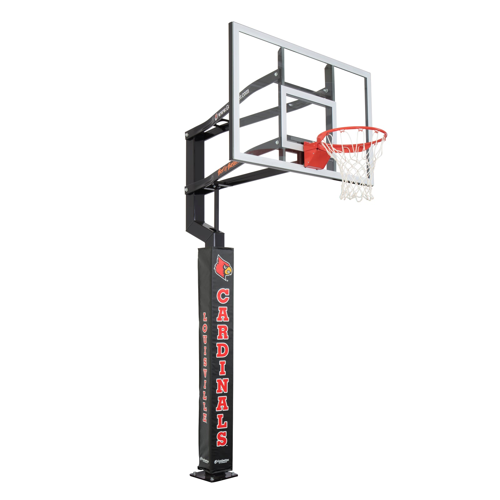 Louisville Basketball Cardinals Black Pole Pad – Goalrilla