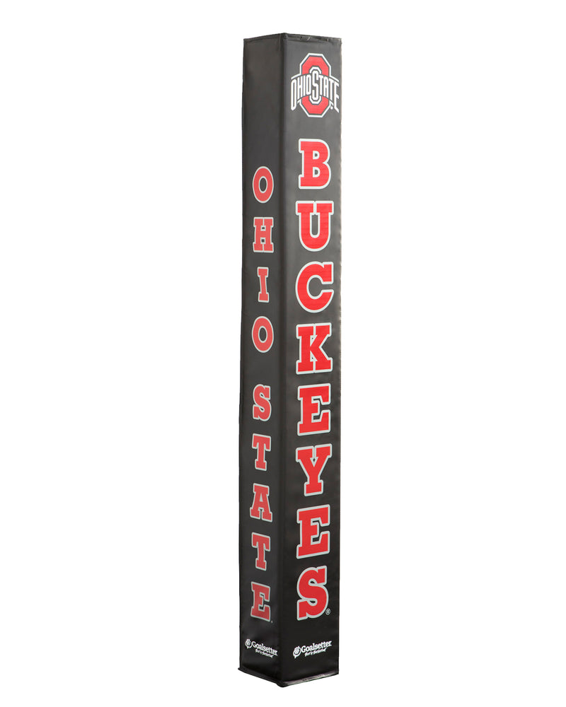 Goalsetter Collegiate Basketball Pole Pad - Ohio State Basketball (Black) - Red Lettering