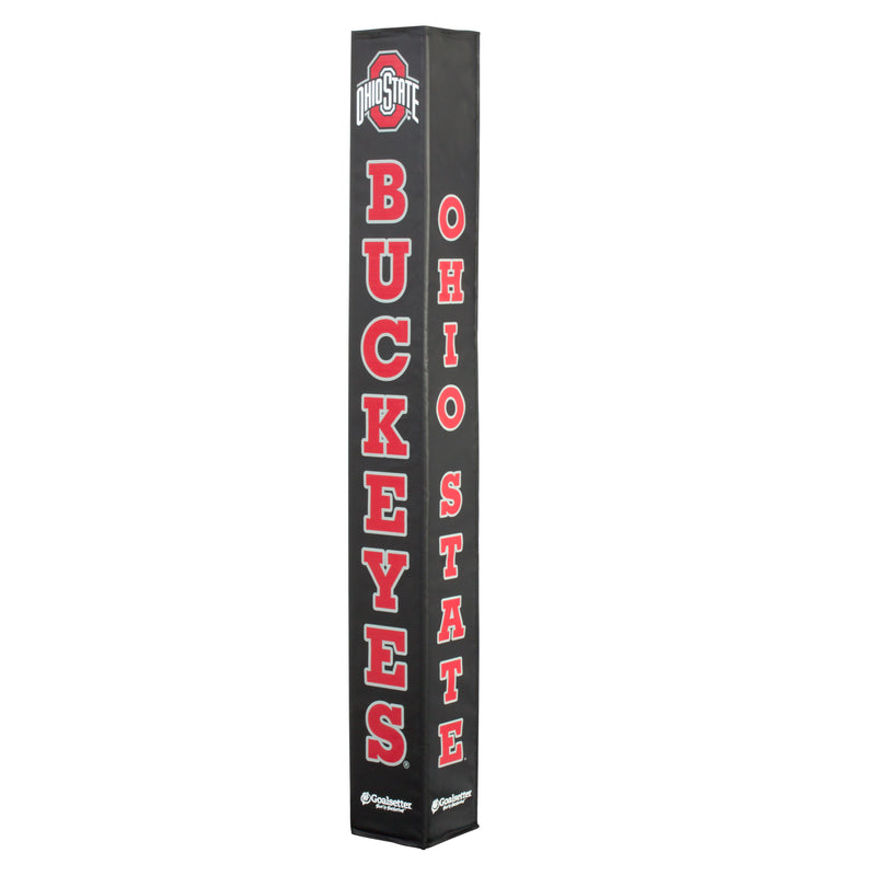 Goalsetter Collegiate Basketball Pole Pad - Ohio State (Black) - Red Lettering