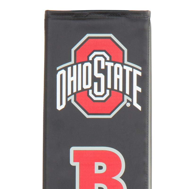 Goalsetter Collegiate Basketball Pole Pad - Ohio State (Black) - Red Lettering