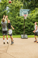 Silverback NXT 50 Portable Basketball Goal - Kids Playing on Home Court