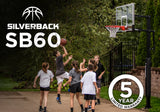 Silverback SB 60"  In Ground Basketball Goal - 5 year Limited Warranty