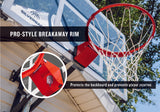 Silverback NXT 54" Wall Mount Basketball Hoop - 54" Backboard - Pro-Style Breakaway Rim - Protects the backboard and prevents player injuries