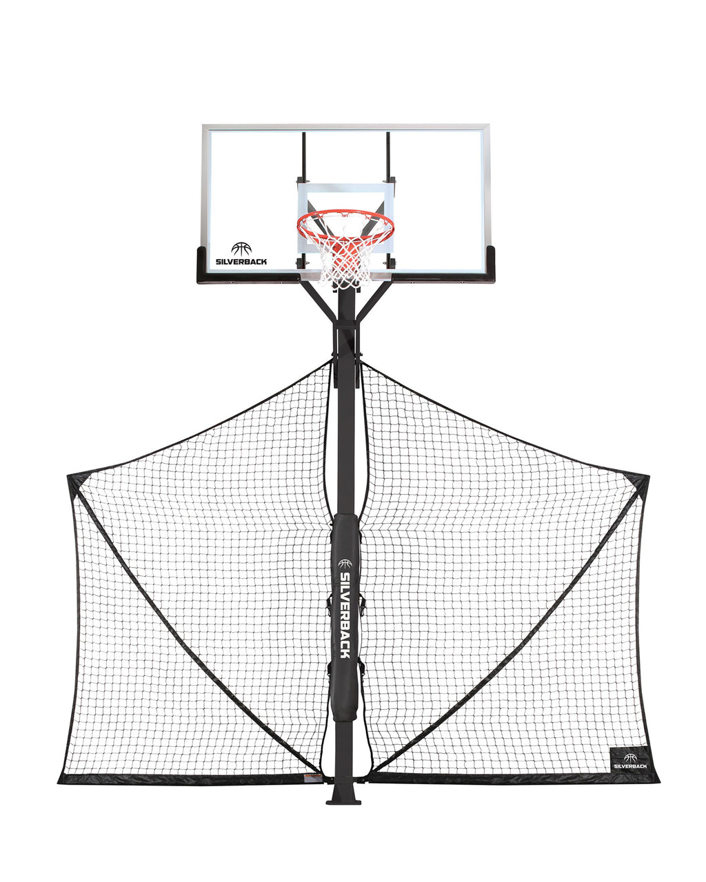 Basketball store net rebounder