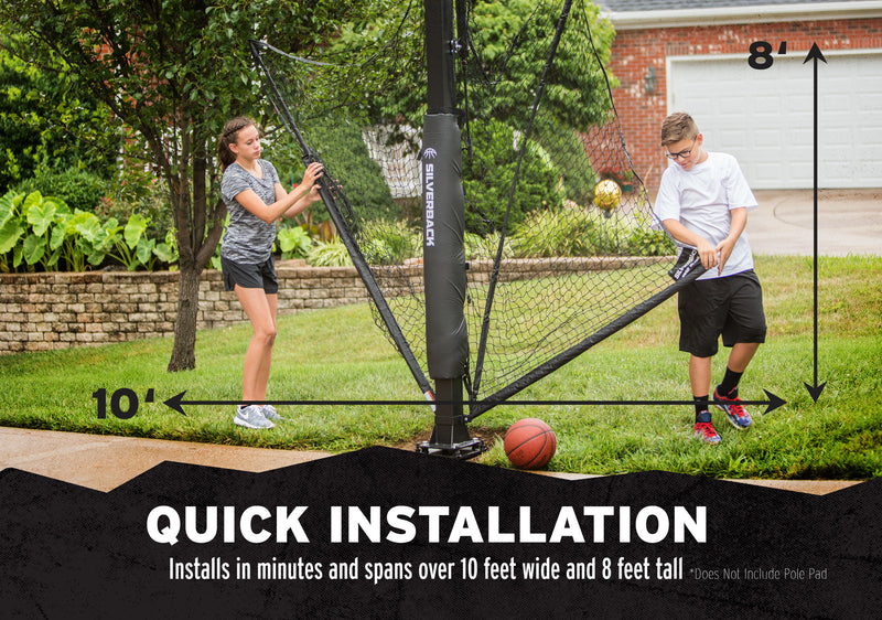 Silverback Yard Guard - Basketball Yard Guard  - Quick Installation - Installs in Minites and Spans over 10 Feet Wide and 8 Feet Tall 