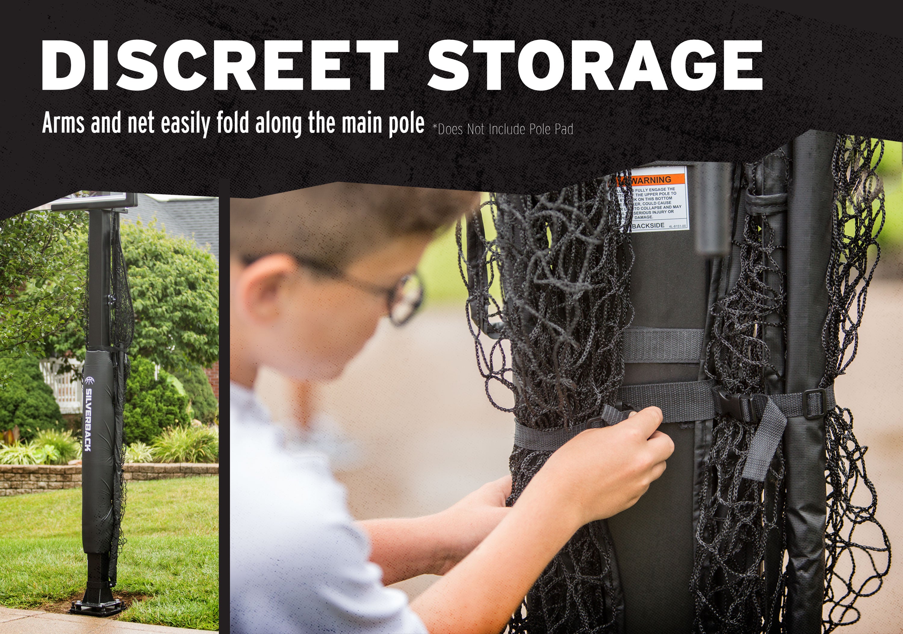 Silverback Basketball Yard Guard Rebounder Goalrilla